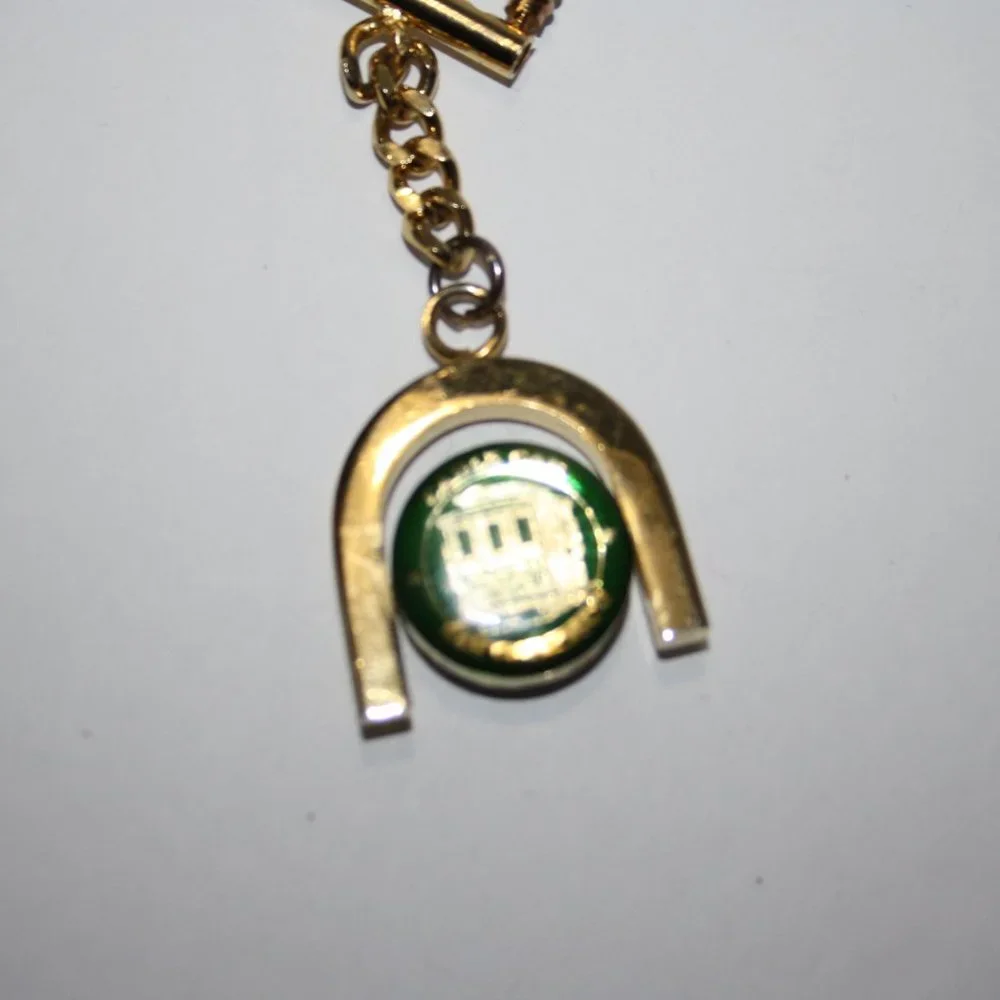 💚🚋 Gold + Green San Francisco Cable Car Keychain · 4